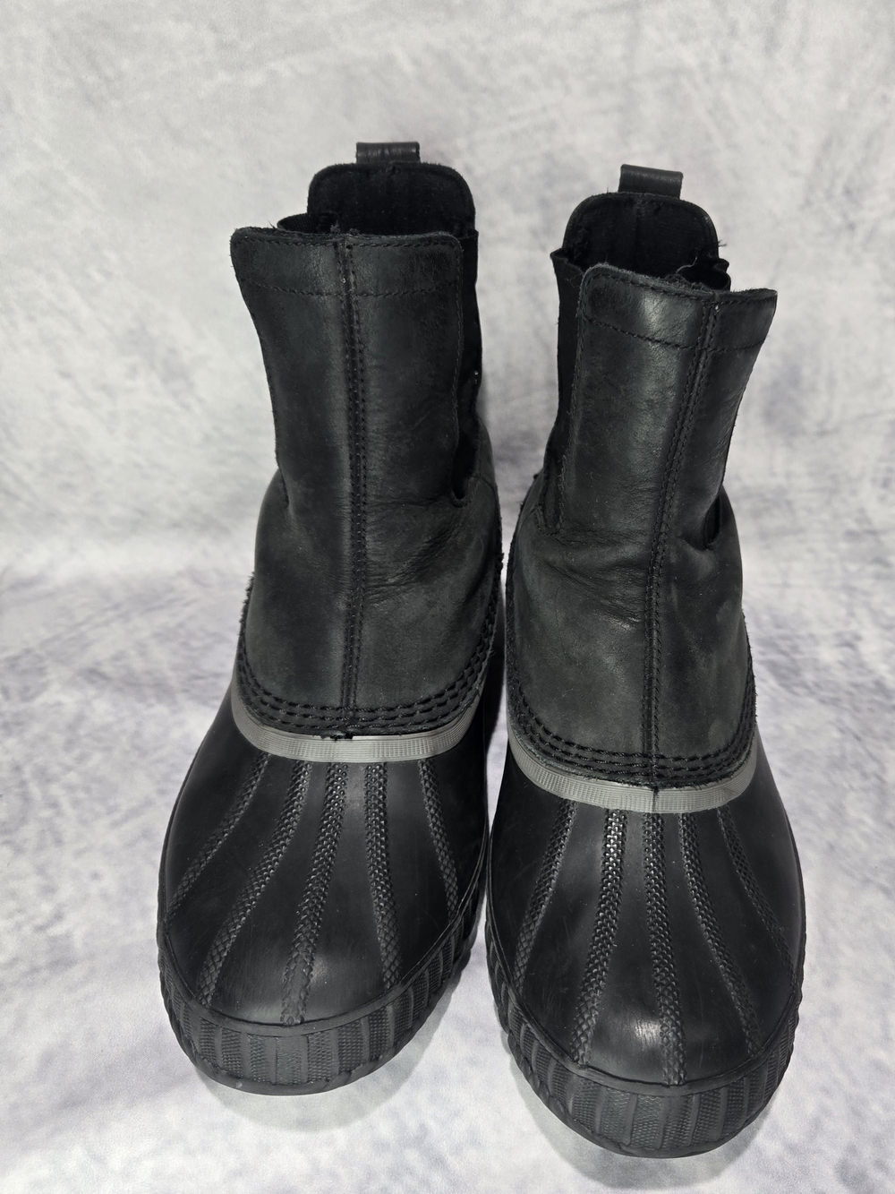 Sorel Men's Black Slip-On Rain & Snow Boots